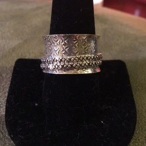 Sterling Silver Wide Band Spinner Ring - So COOL!